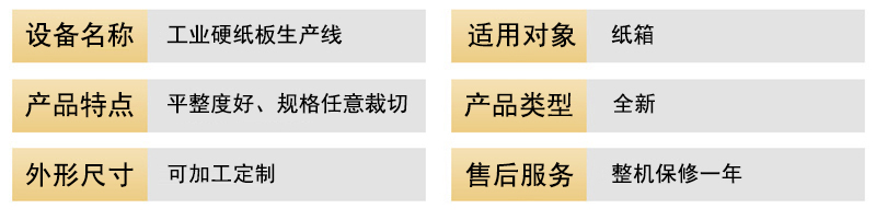 硬紙板生產線